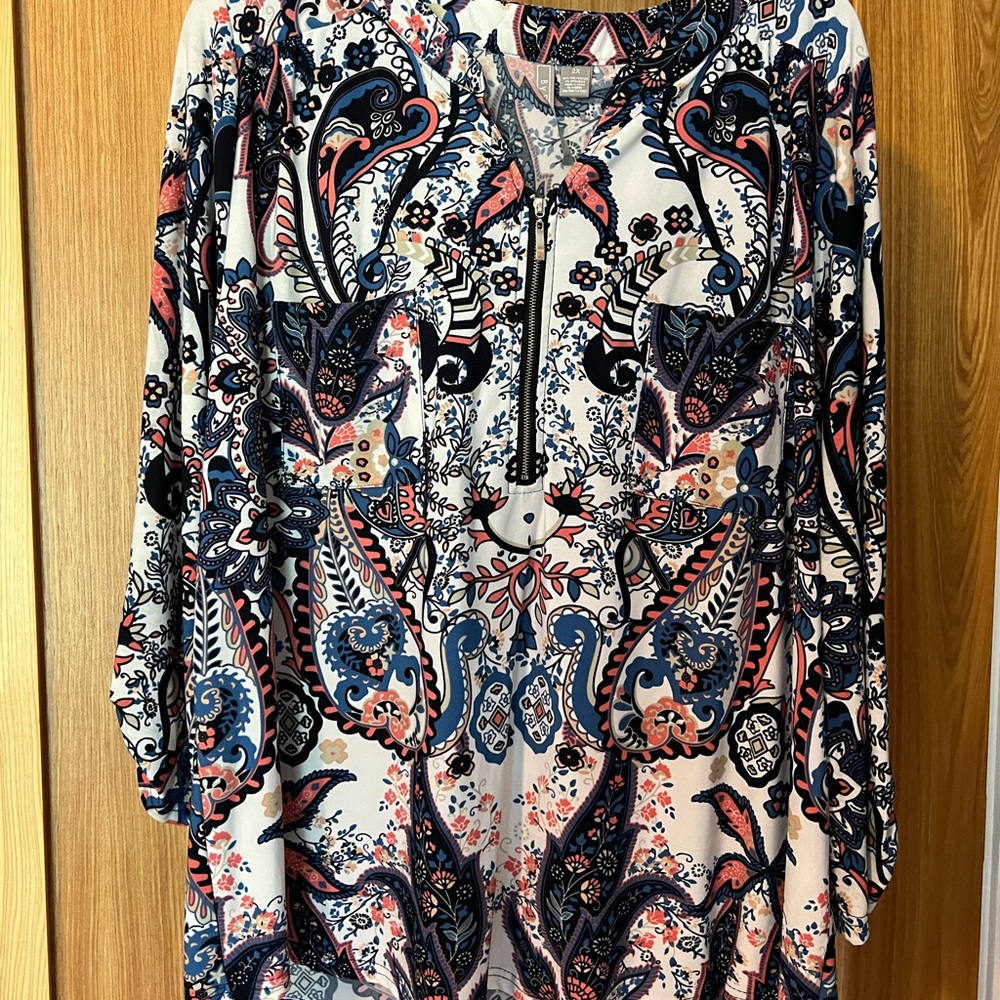 LOTS OF CLOSET MARKDOWNS ~ By Design Blouse Paisley